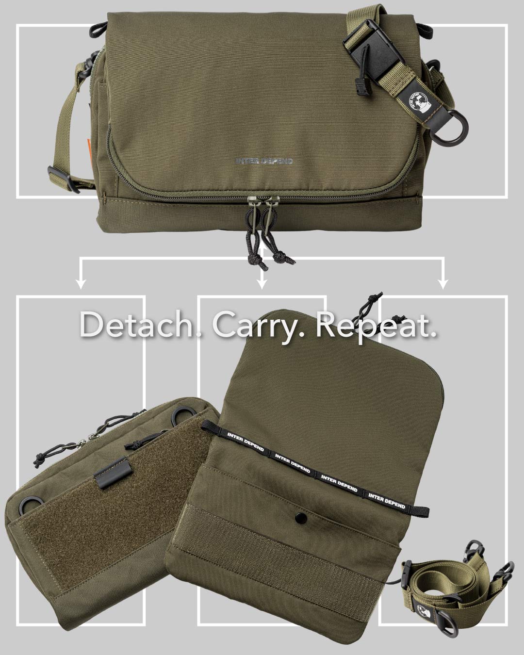 INTER DEPEND Node One | Minimalist Sling Bag - Designed in Japan (en)