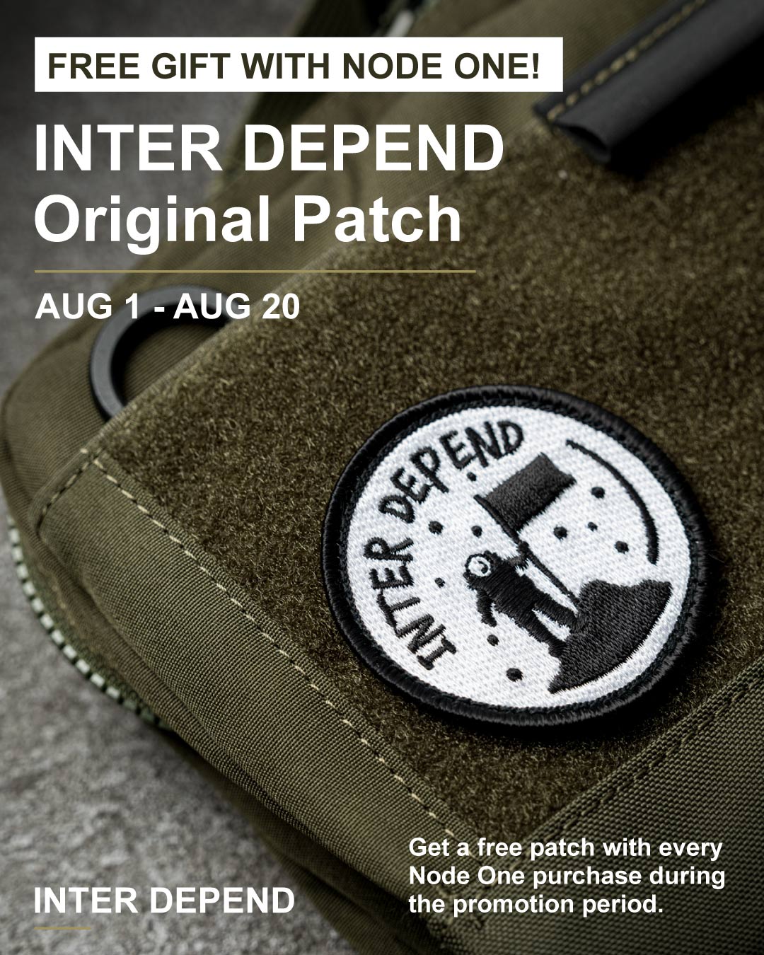 INTER DEPEND Node One | Modular Everyday Bag - Sleek & Functional　(AU)
